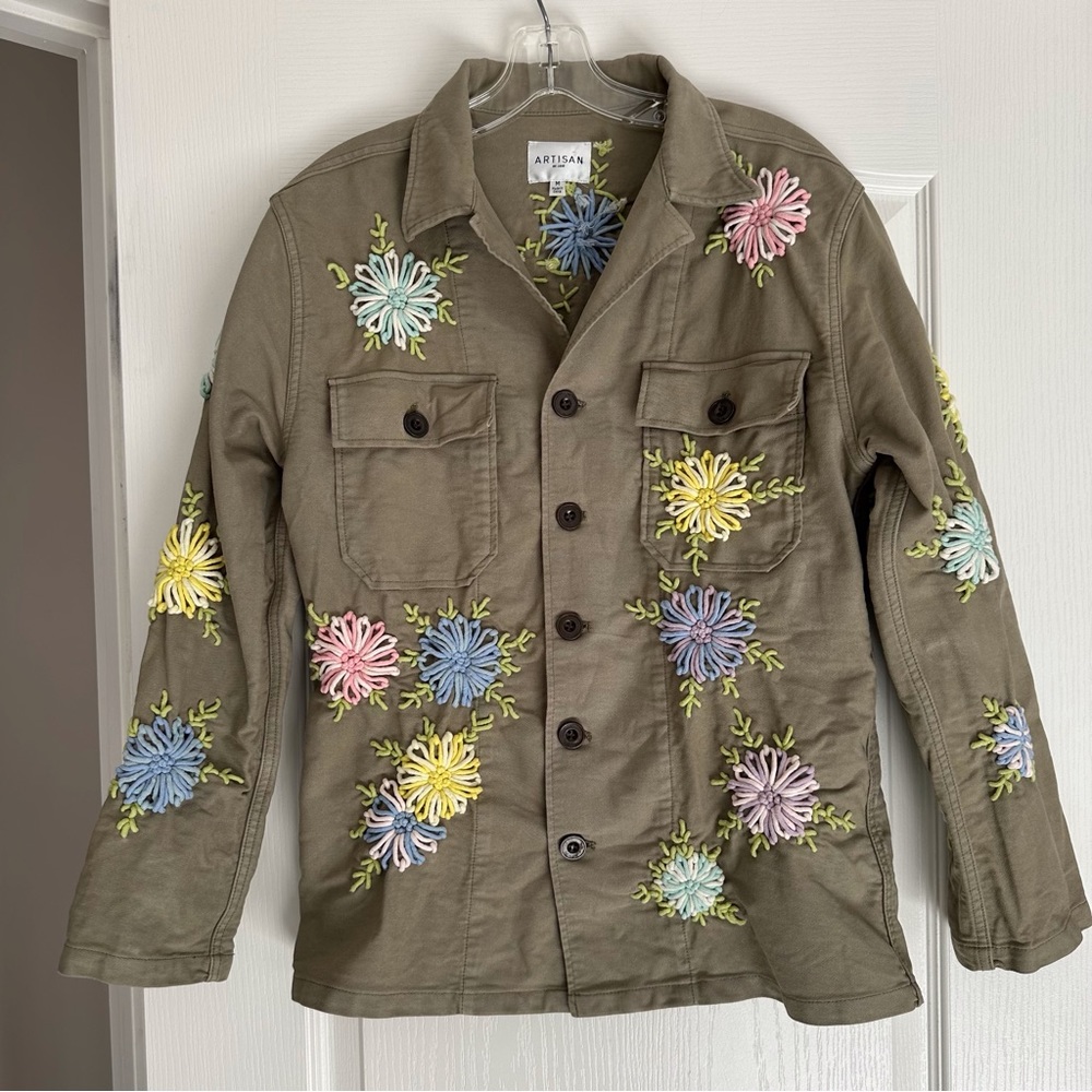 Artisan De Luxe Embroidered Button Up Jacket - Picture 4 of 10